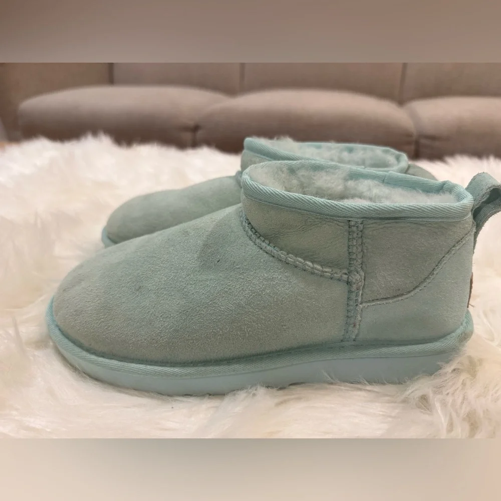UGG Kids Aqua Blue Mini Boot